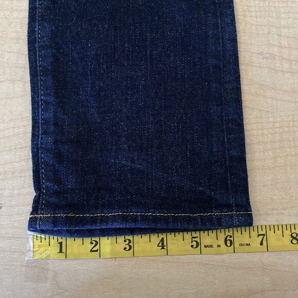 Conscious & Denim Men's Navy Slim Fit  Jeans Sz 34x33 Low Waist Stretch Buttons - Picture 12 of 12